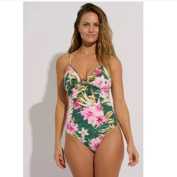 Everyday Sunday One Piece Swimsuit size 14  NWT - Picture 1 of 9